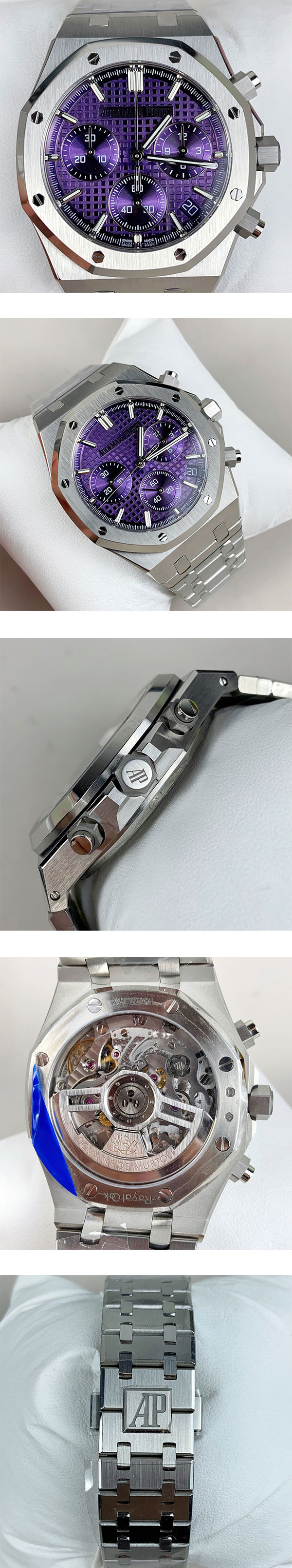 【APS工場】 オーデマピゲコピー時計 ロイヤルオーク クロノグラフ 26240BC.OO.1320BC.01 パープル メンズ腕時計